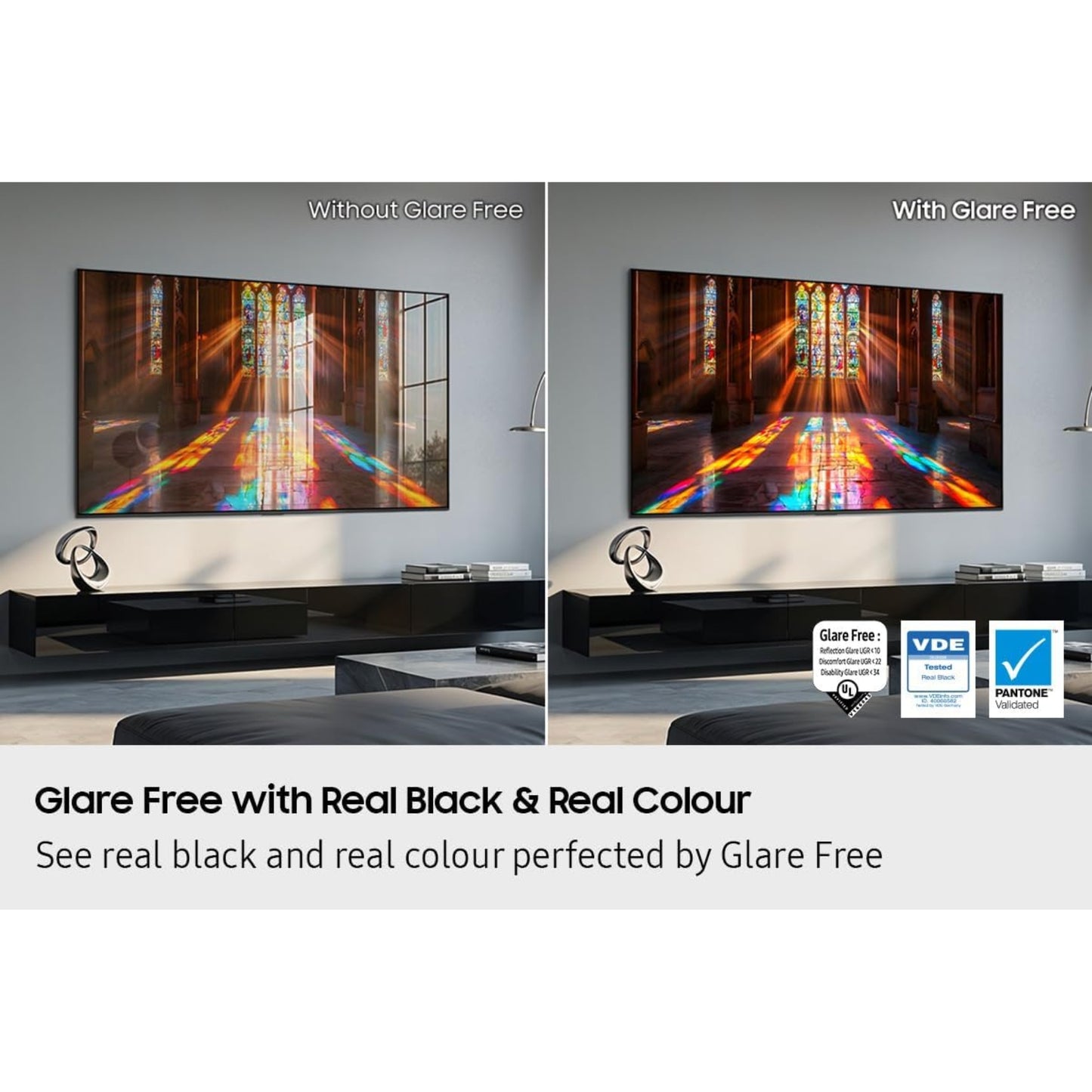 Samsung QN65S90HAEXZC 65" OLED 4K Glare-Free Samsung Vision AI Smart TV