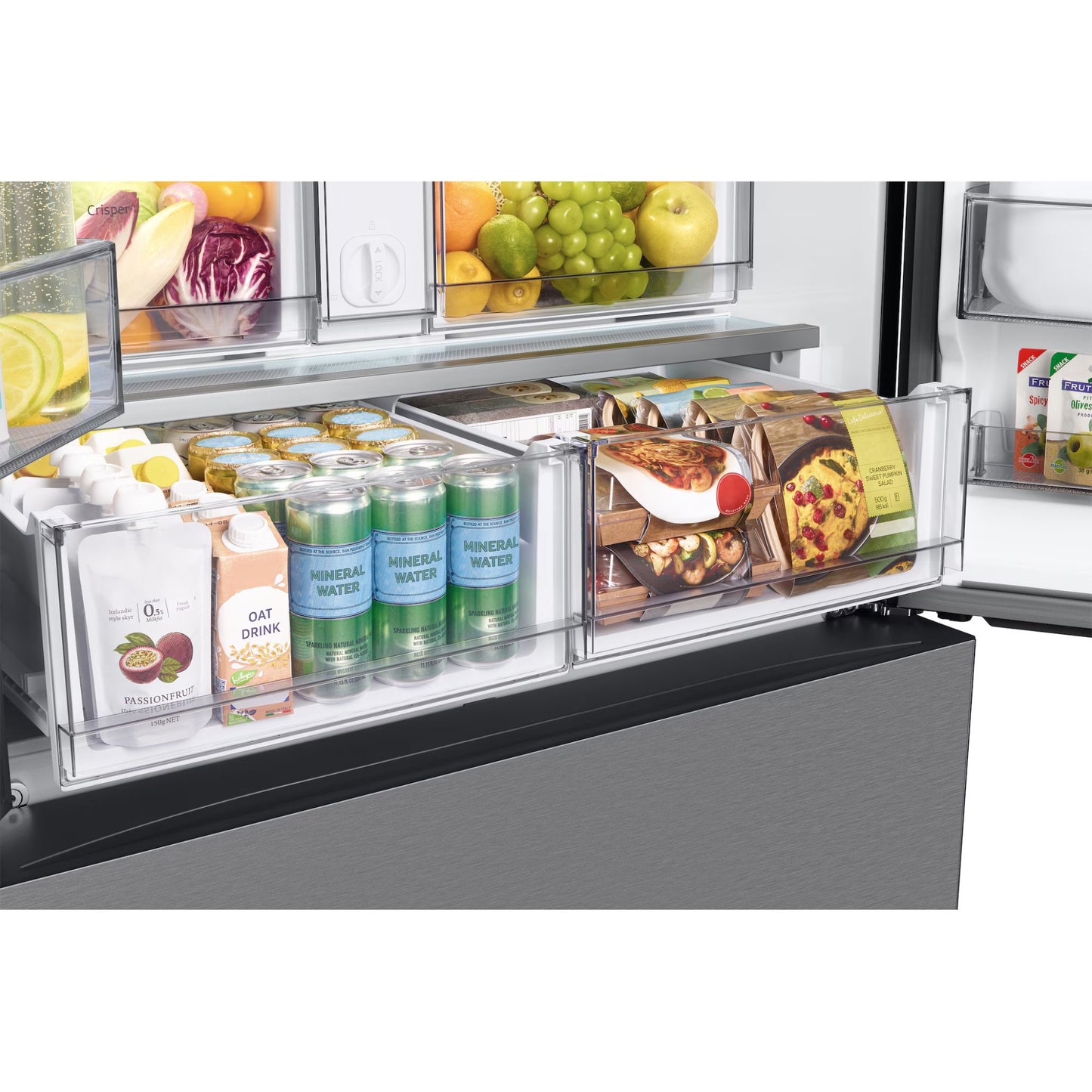 OpenBox - Samsung 36" 24 Cu. Ft. Bespoke Counter-Depth Refrigerator RF24BB6200QLAA