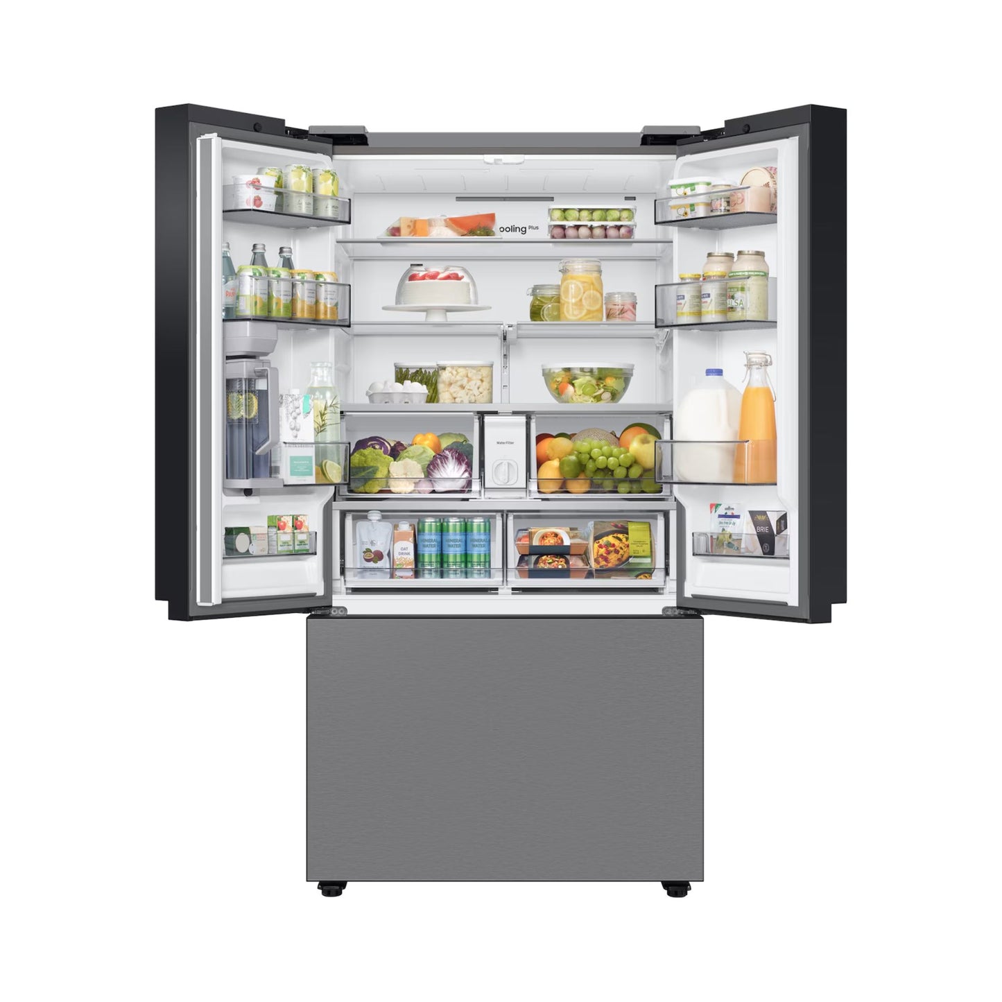 OpenBox - Samsung 36" 24 Cu. Ft. Bespoke Counter-Depth Refrigerator RF24BB6200QLAA