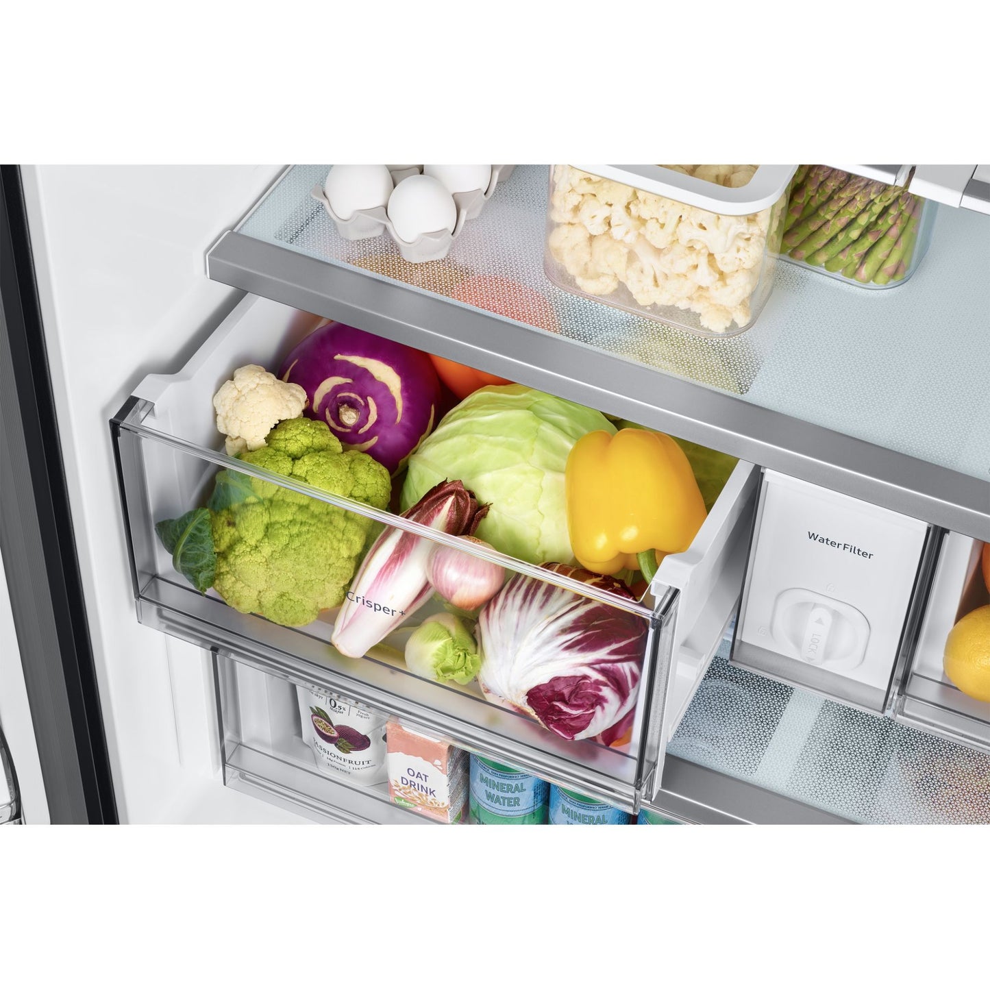 OpenBox - Samsung 36" 24 Cu. Ft. Bespoke Counter-Depth Refrigerator RF24BB6200QLAA
