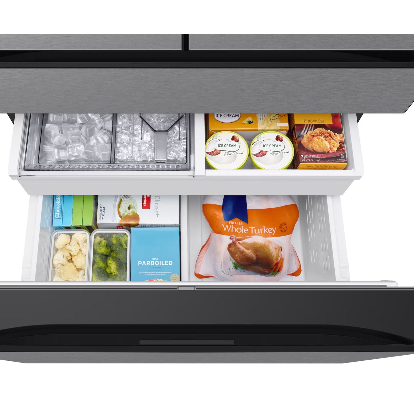 Samsung 36" 29 cu.ft. Bespoke 4 Door French Door Refrigerator RF29BB8600QLAA