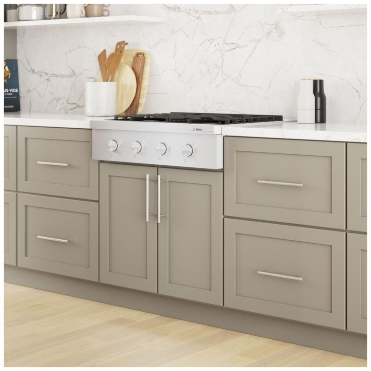 Bosch 800 Series RGM8058UC 30" Gas Slide-In Rangetop Stainless Steel