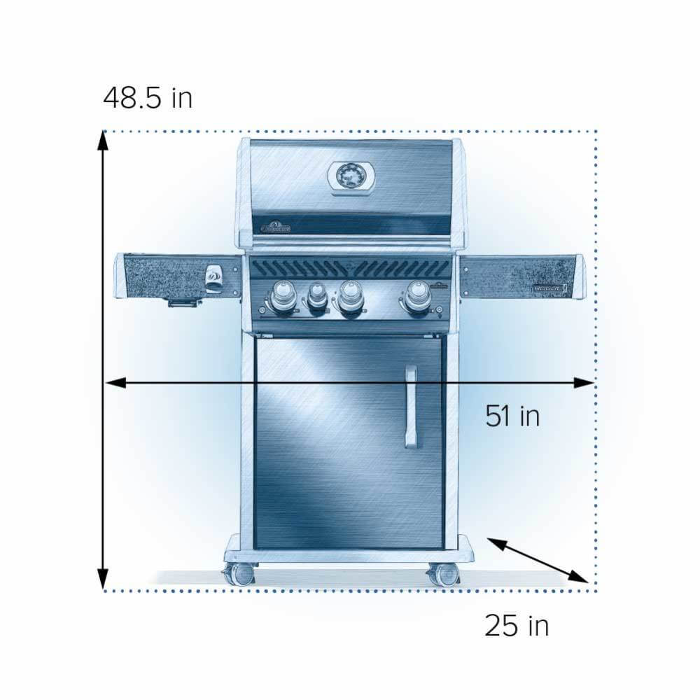 Napoleon Rogue® PRO 425 SIB with Infrared Side Burner - Natural Gas