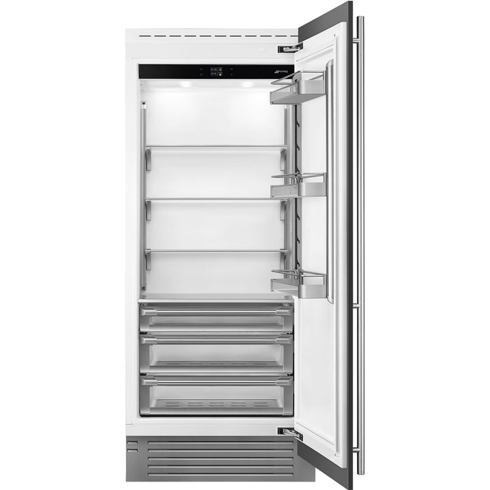 Smeg RSDU36R 36" Built-in Refrigerator Universal in Panel ready