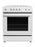 Danby DRRM300WC 30” Slide in Smooth Top Electric Range with Knob Controls in White