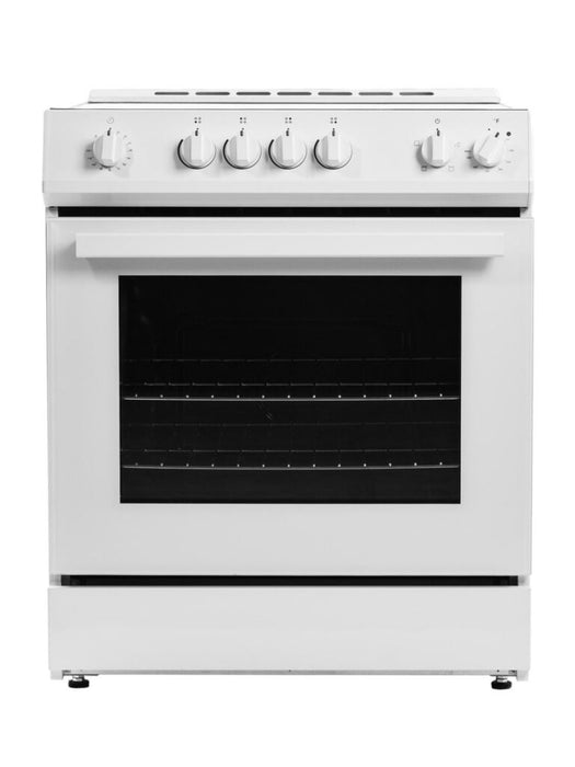 Danby DRRM300WC 30” Slide in Smooth Top Electric Range with Knob Controls in White