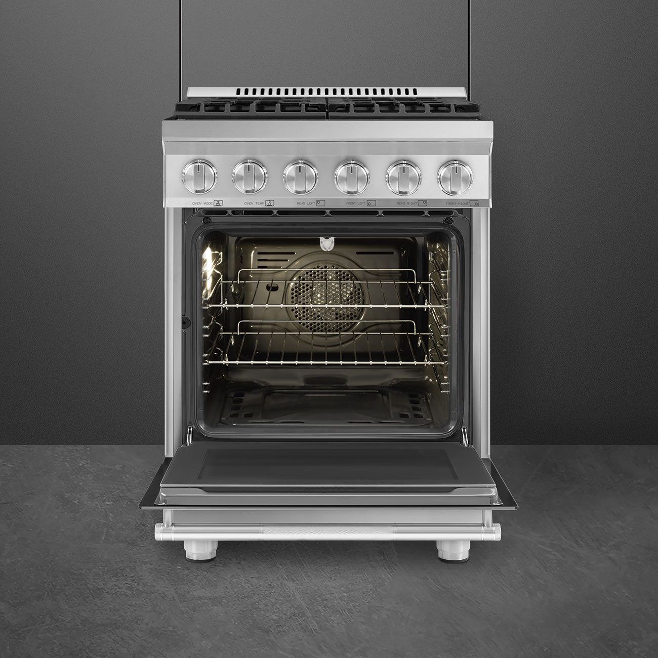 Smeg SPR24UGGX 24 In. Stainless Steel Gas Range