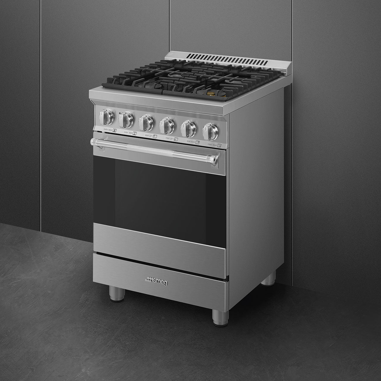 Smeg SPR24UGGX 24 In. Stainless Steel Gas Range