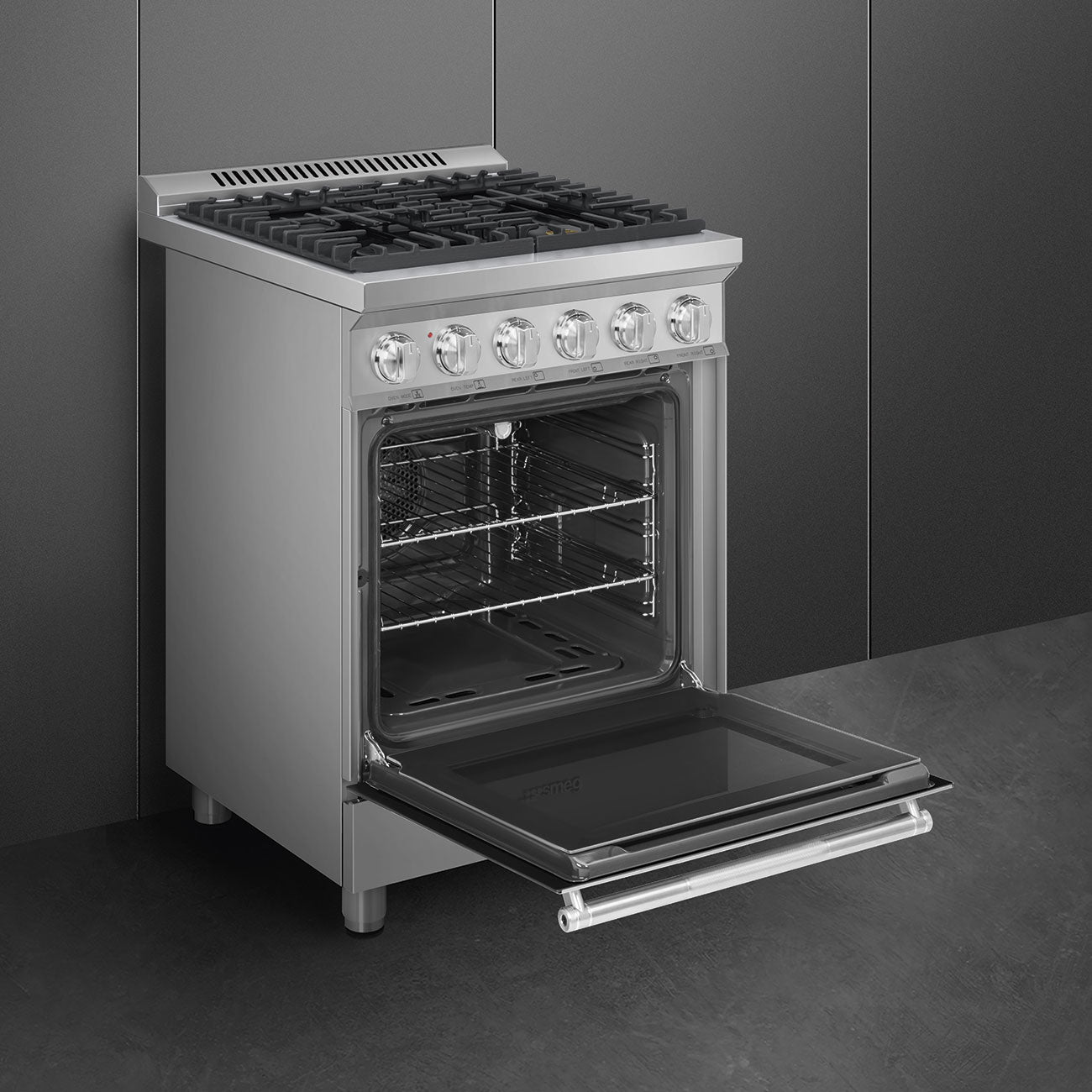 Smeg SPR24UGGX 24 In. Stainless Steel Gas Range