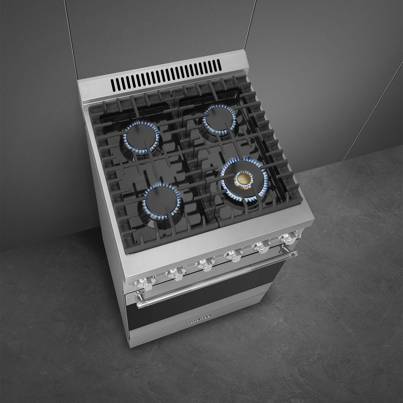 Smeg SPR24UGGX 24 In. Stainless Steel Gas Range