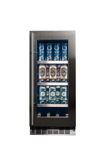 Silhouette SPRBC031D1SS 3.1 cu. ft. Built-In Under Counter Beverage Center