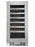 Silhouette SPRWC031D1SS 28 Bottle Built-in Wine Cooler in Stainless Steel