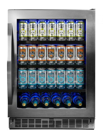 Silhouette SSBC056D3B-S 5.6 cu. Ft. Built-in Beverage Center in Stainless Steel