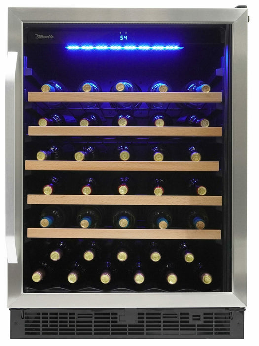 Silhouette SWC057D1BSS 52 Bottle Built-in Wine Cooler in Stainless Steel