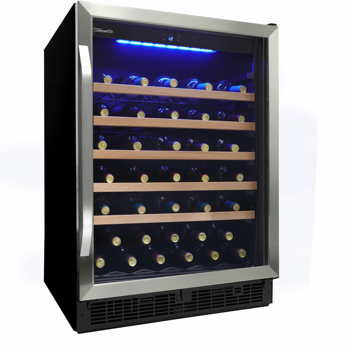 Silhouette SWC057D1BSS 52 Bottle Built-in Wine Cooler in Stainless Steel