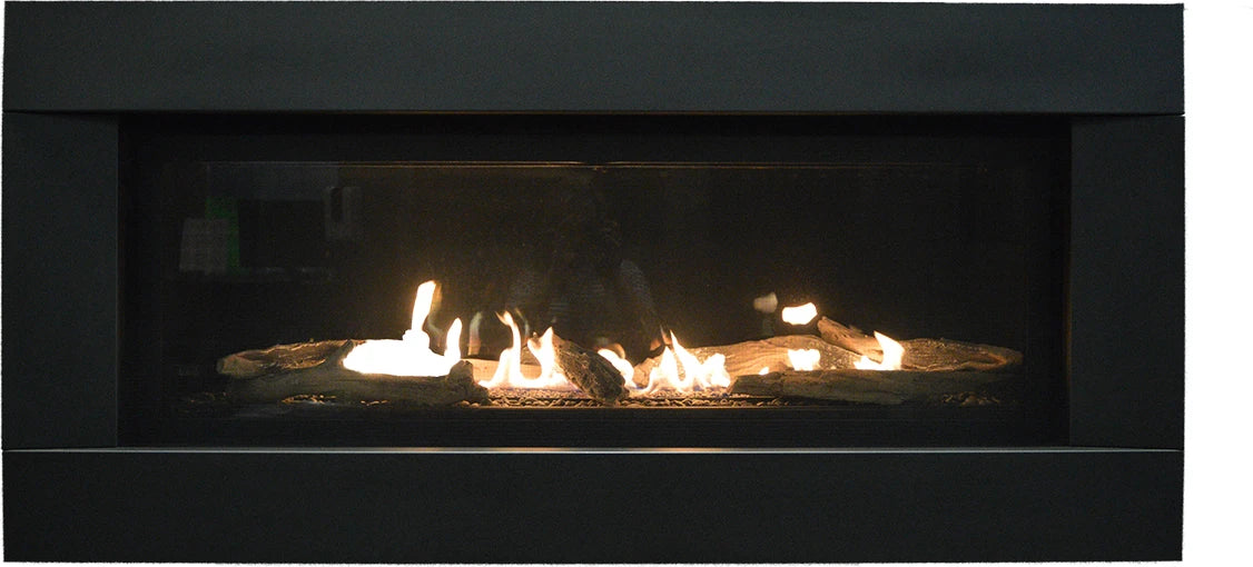 Sierra Flame Stanford 55" Linear Direct Vent Gas Fireplace - STANFORD-55G-LP-DELUXE