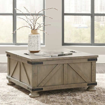 Ashley Aldwin Lift-Top Coffee Table with Storage | Brampton Furniture Store