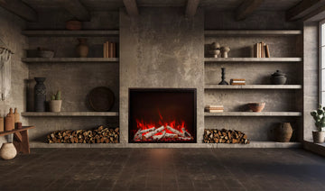 Amantii TRD-33-BESPOKE 33" Traditional Bespoke Indoor/Outdoor Electric Insert Fireplace