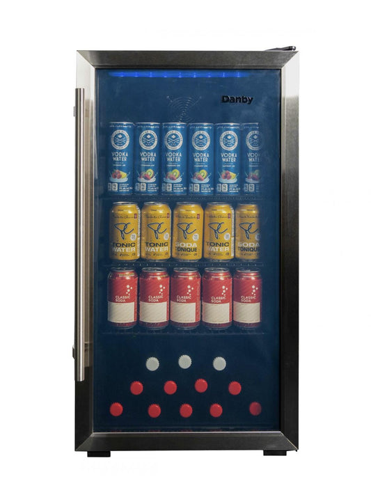 Danby DBC117A2BSSDD-6 3.1 cu. ft. Free-Standing Beverage Center in Stainless Steel