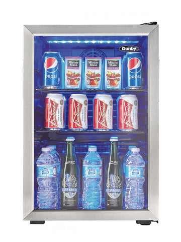 Danby DBC026A1BSSDB 2.6 cu. ft. Free-Standing Beverage Center in Stainless Steel