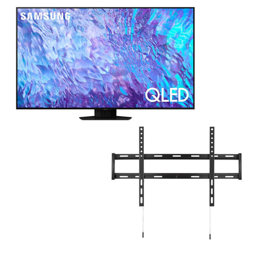 SAMSUNG 85-Inch Class QLED 4K Q80C Series Quantum HDR+, Dolby Atmos Object Tracking Sound Lite, Q-Symphony 3.0, Gaming Hub, Smart TV with Alexa Built-in - [QN85Q80CAFXZC] With Wall Mount