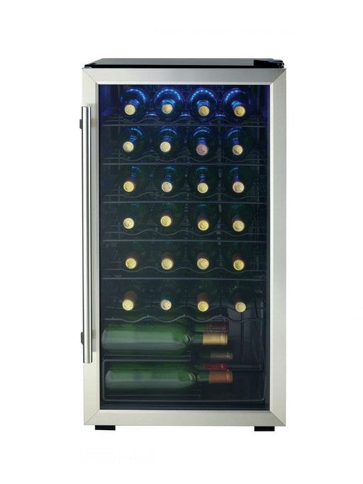 Danby DWC310BLSDD Designer 30 Bottle Free-Standing Wine Cooler in Stainless Steel