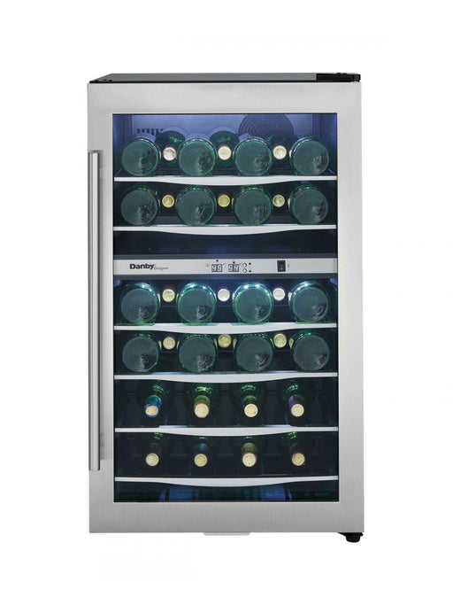 Danby DWC040A3BSSDD 38 Bottle Free-Standing Wine Cooler in Stainless Steel