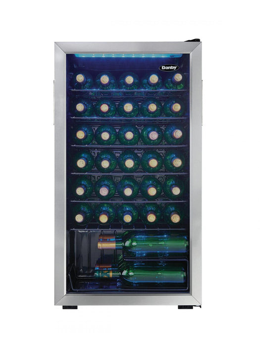 Danby DWC036A1BSSDB-6 36 Bottle Free-Standing Wine Cooler in Stainless Steel