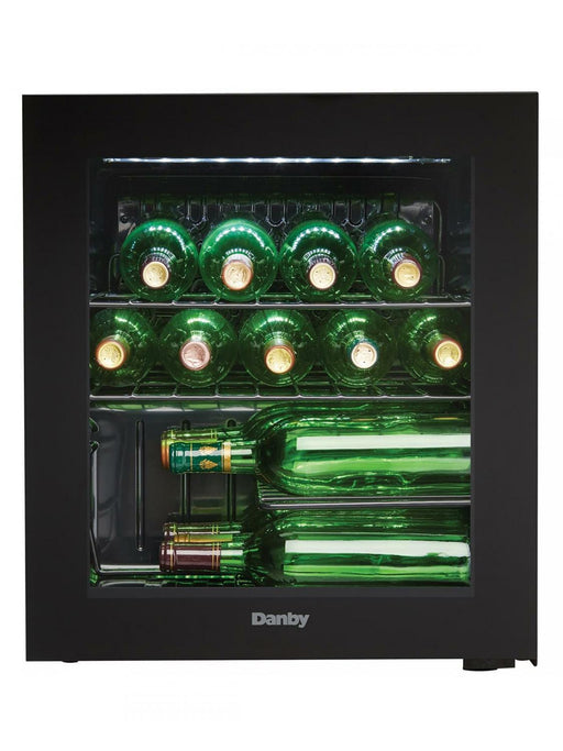 Danby DWC018A1BDB 16 Bottle Free-Standing Wine Cooler in Black
