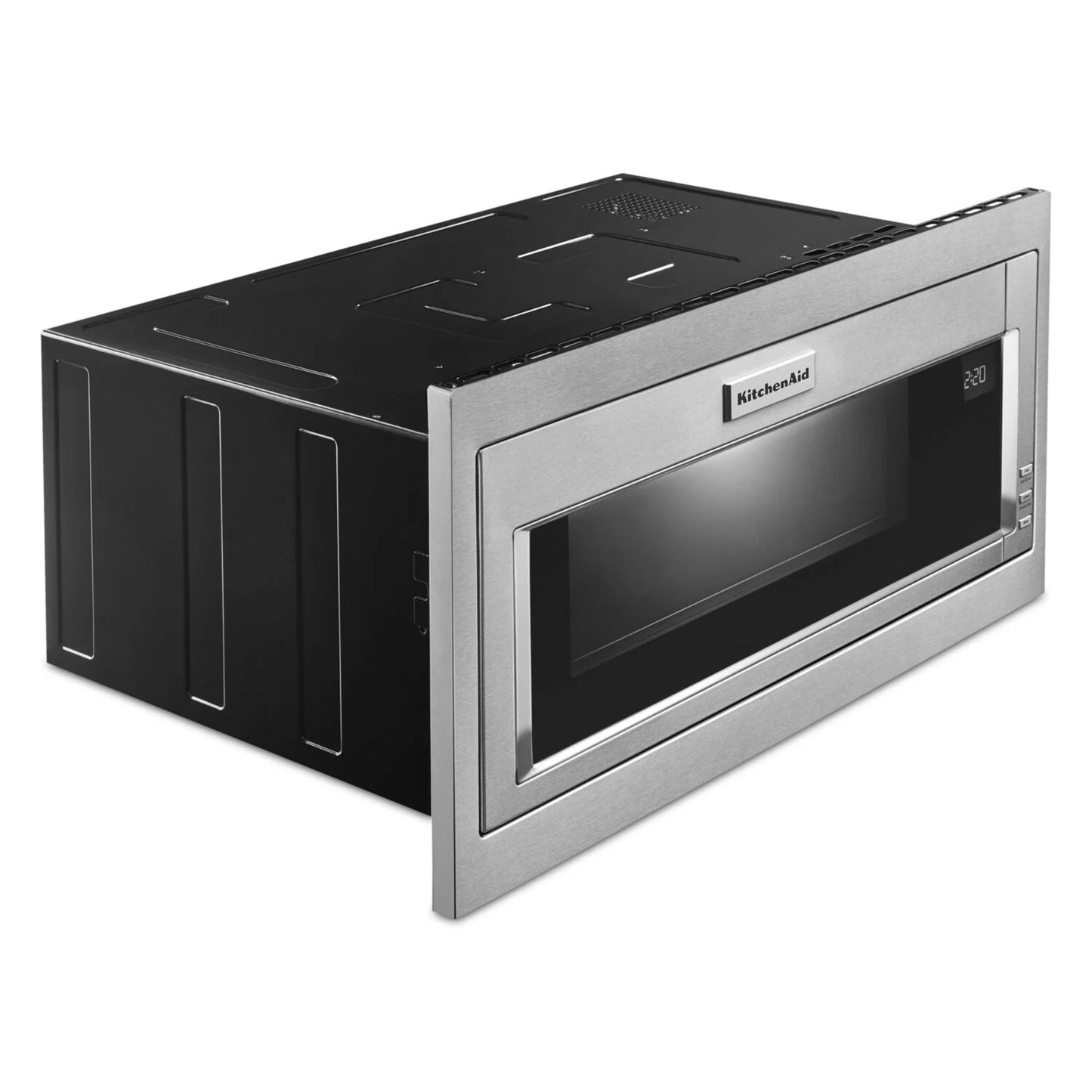 KitchenAid YKMBT5011KS 900W Built-In Low Profile Microwave in Stainless Steel