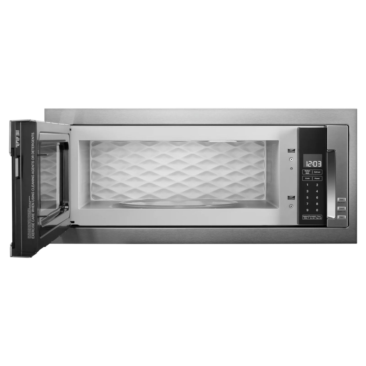 KitchenAid YKMBT5011KS 900W Built-In Low Profile Microwave in Stainless Steel