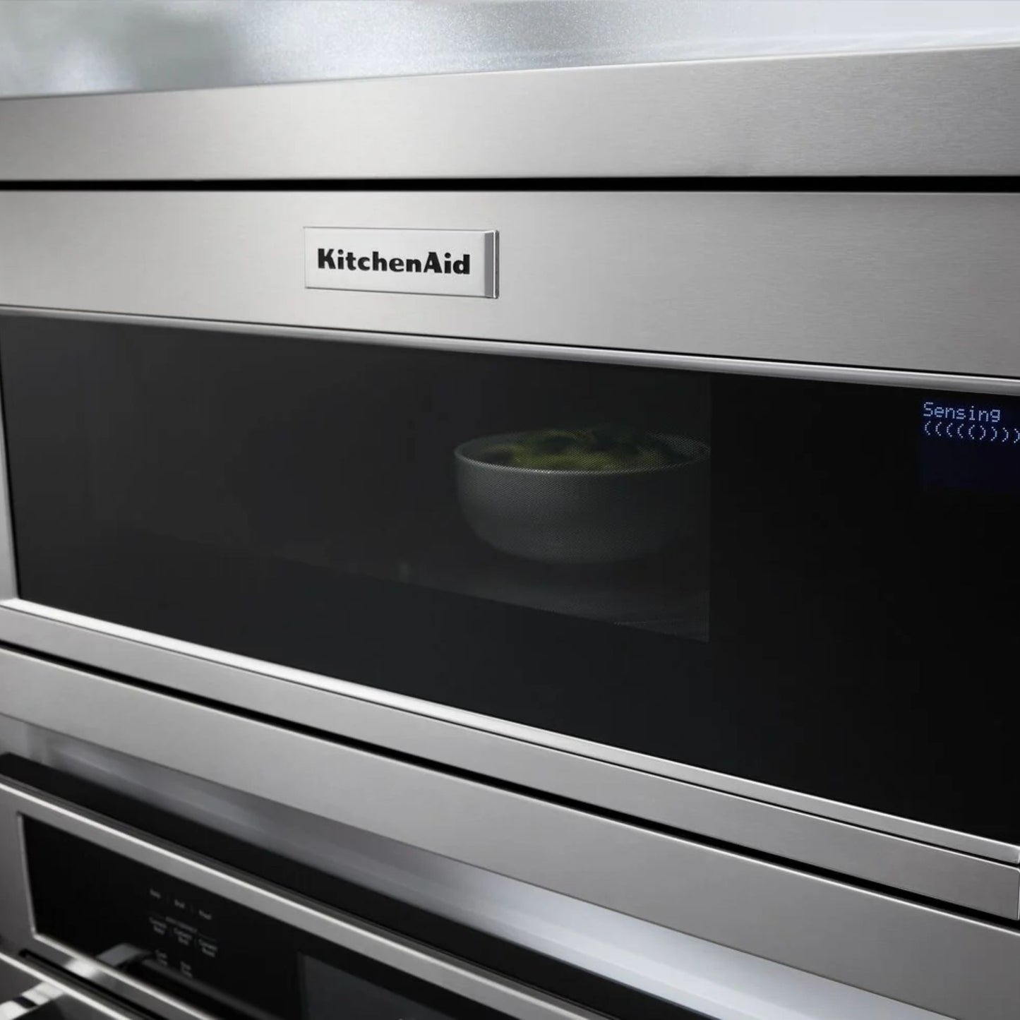 KitchenAid YKMBT5011KS 900W Built-In Low Profile Microwave in Stainless Steel