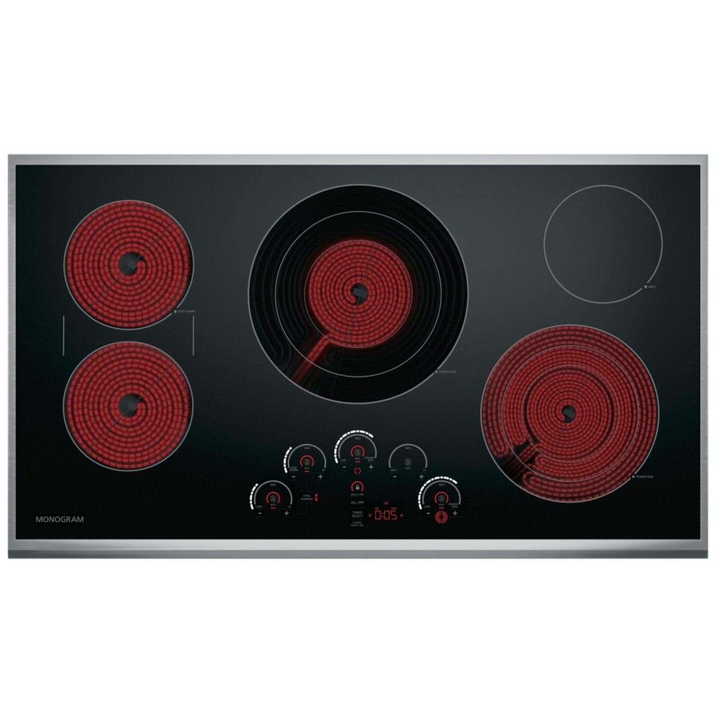 Monogram ZEU36RSJSS 36" Touch Control Electric Cooktop