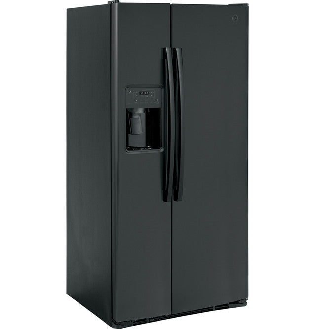 GE GSS23GGPBB 23.0 Cu. Ft. Side-By-Side Refrigerator in Black