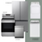 36" Counter Depth Fridge - 30" Electric Range - Dishwasher - Washer & Dryer Set