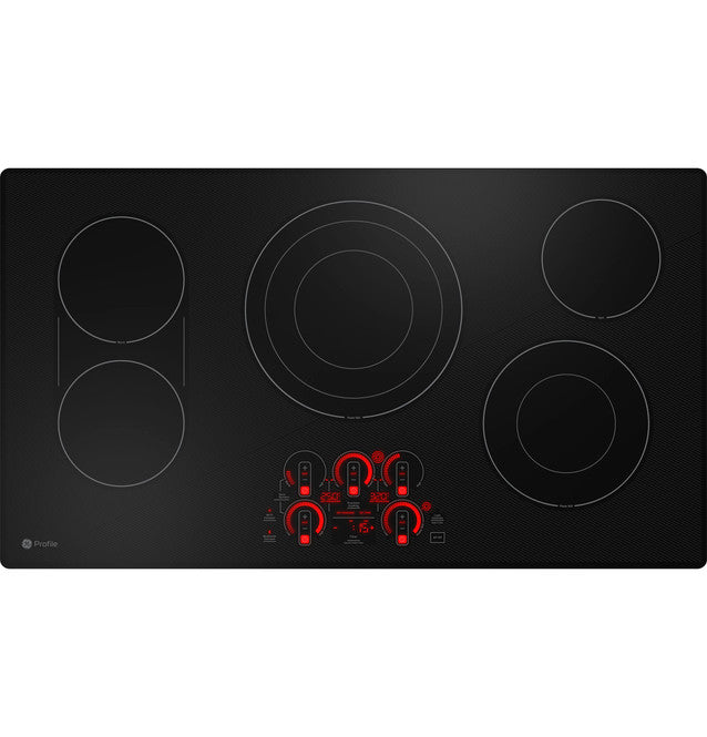 GE Profile PEP7036DTBB 36" Built-In Touch Control Electric Cooktop in Black