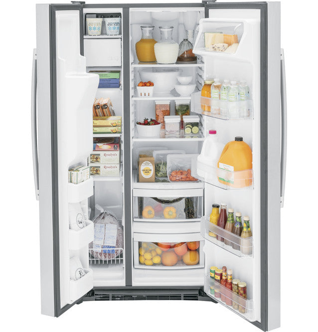 GE GSS23GYPFS 23.0 Cu. Ft. Side-By-Side Refrigerator in Fingerprint Resistant Stainless