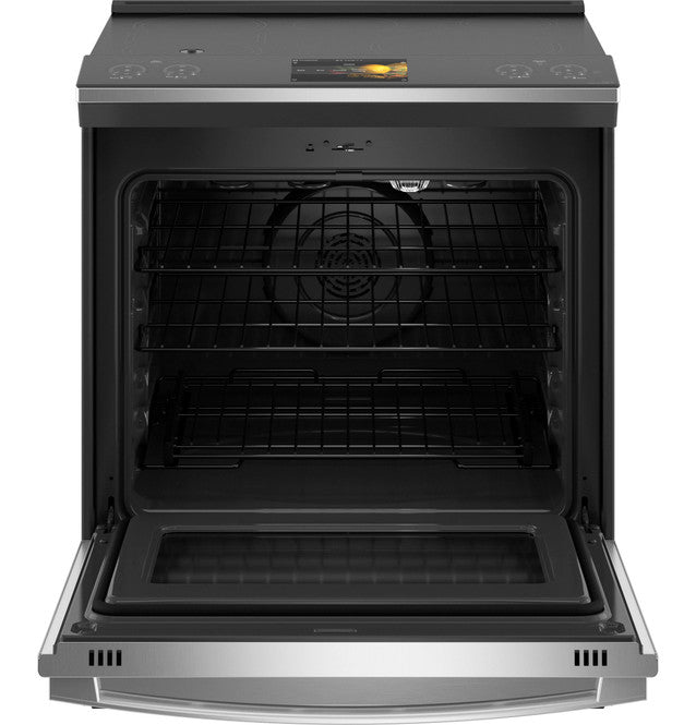 GE Profile™ PHS93XYPFS 30" Smart Slide-In Front-Control Induction Fingerprint Resistant Range with In Oven Camera