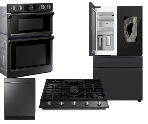 Samsung Bespoke Builtin Kitchen Appliances Set - Black Stainless Steel