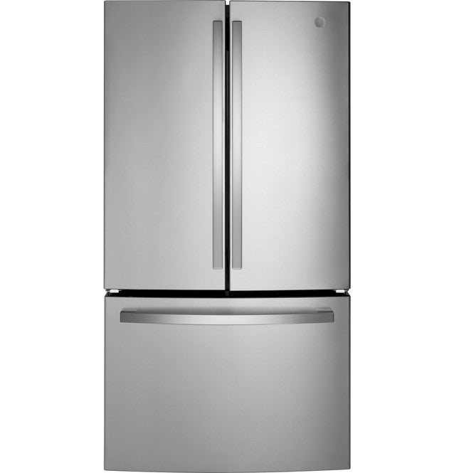 GE GWE22JYMFS ENERGY STAR® 21.9 Cu. Ft. Fingerprint Resistant Counter-Depth French-Door Refrigerator in Fingerprint Resistant Stainless