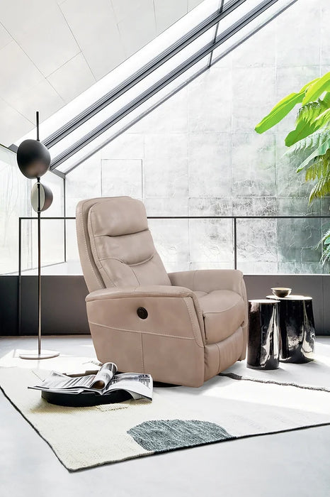 Seville Power Recliner Chair - PU - Soft Stone - IF-6301