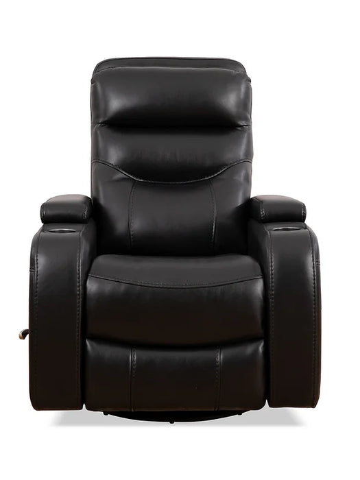 Seville Pull Handle Recliner Chair - Soft Black PU - IF-6310