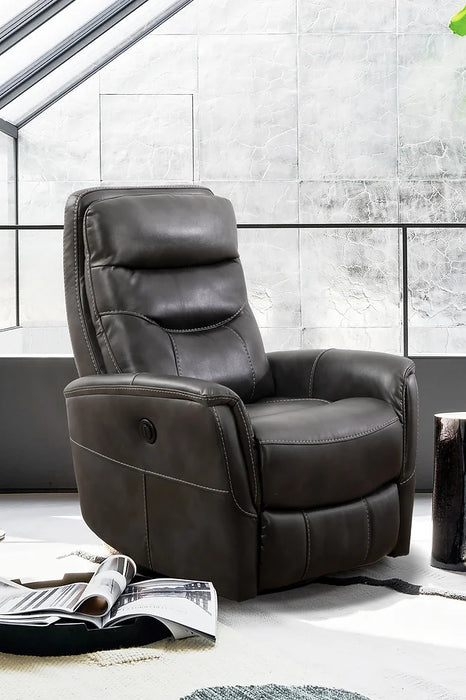 Seville Power Reclining Chair with Soft Grey PU - IF-6302