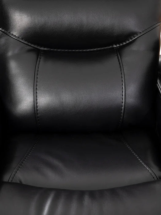 Seville Pull Handle Recliner Chair - Soft Black PU - IF-6310