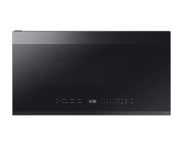 Samsung ME21DG6500MTAC 2.1 cu. ft. Over-the-Range Microwave with Edge to Edge Glass Display in Matte Black Steel