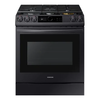 Samsung NX60T8711SG/AA 6.0 Cu.Ft. Gas Range with 22K double burner and Air Fry In Black Stainless Steel