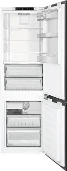 Smeg CB300UI 9.2 Cu. Ft. White Built In Bottom Freezer Refrigerator