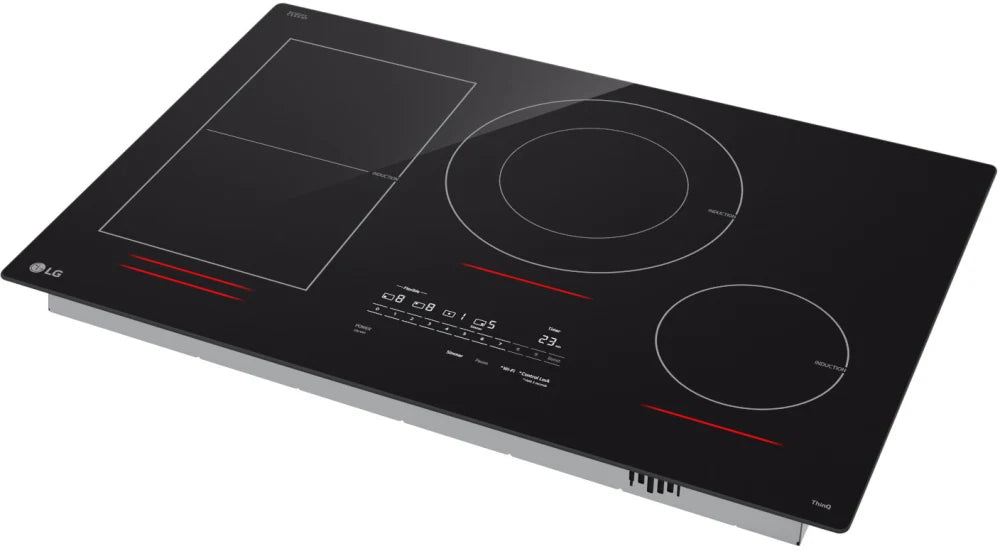 LG CBIH3017BE 30” Smart Induction Cooktop with UltraHeat™ 5.0kW Element in Black