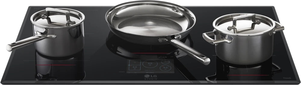 LG STUDIO CBIS3618BE 36” Induction Cooktop with 5 Burners and Flexible Cooking Zone