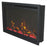 Remii CLASSIC-SLIM-33 Classic Extra Slim Smart Indoor Built-In Electric Fireplace with Black Steel Surround